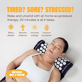 Shakti Mat & Pillow セット Amazon.com: ShaktiMat Classic Acupressure Mat & Neck Pillow
